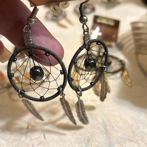 Two pairs of fashion, Dreamcatcher earrings